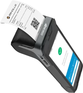 Nexgo payment terminal issuing an invoice