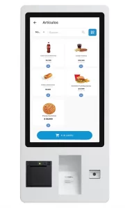 Vertical POS kiosk