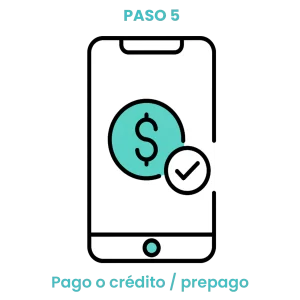 Icono de moneda con check de verificación representando transacciones seguras y uso de líneas de crédito. · 5