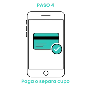 Icono de tarjeta de crédito confirmando un pago exitoso en la aplicación móvil de belleza. · 4